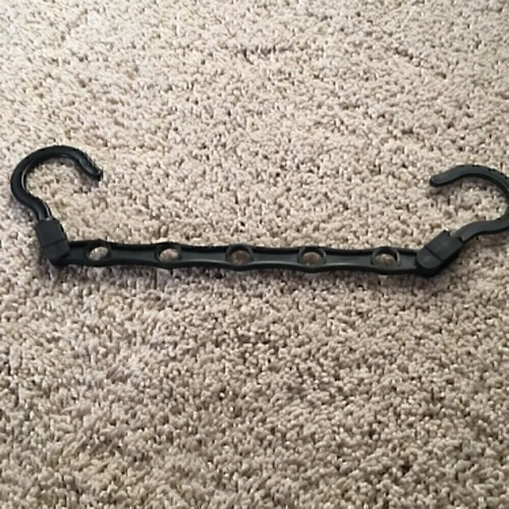 5 Black Wonder Hanger Max. Closet space saver organizer